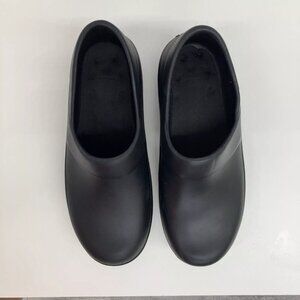Crocs Neria Womens Slip On Shoes Size 9 Black Enclosed Heel Missing Insoles Work